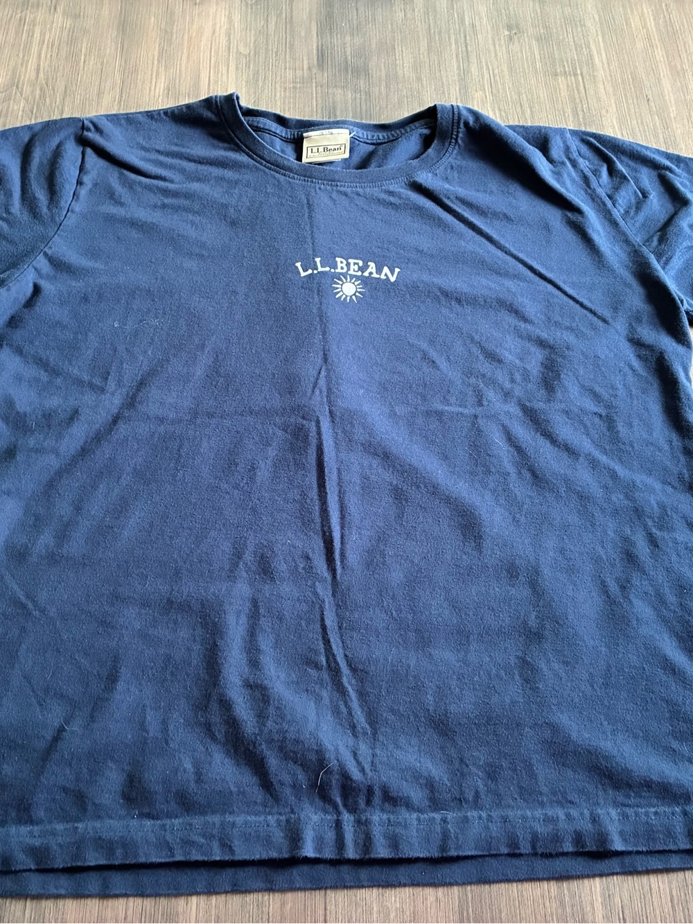 L.L. Bean Women’s Navy Logo Crewneck T-Shirt